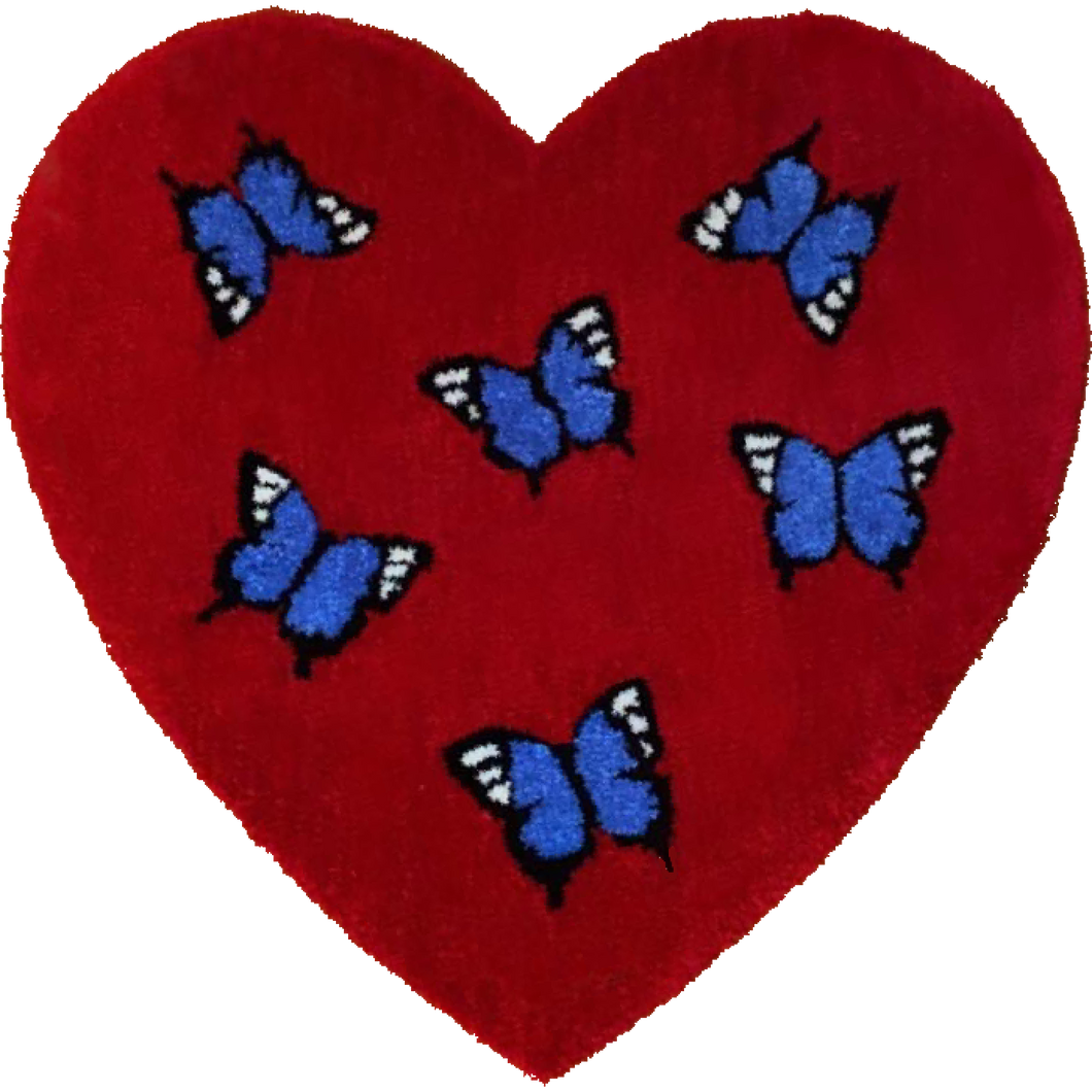 Heart of Butterflies Rug