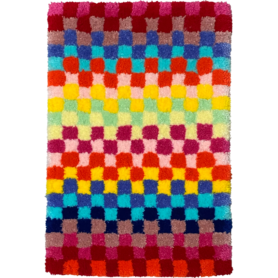 Prismatic Checkered Rug